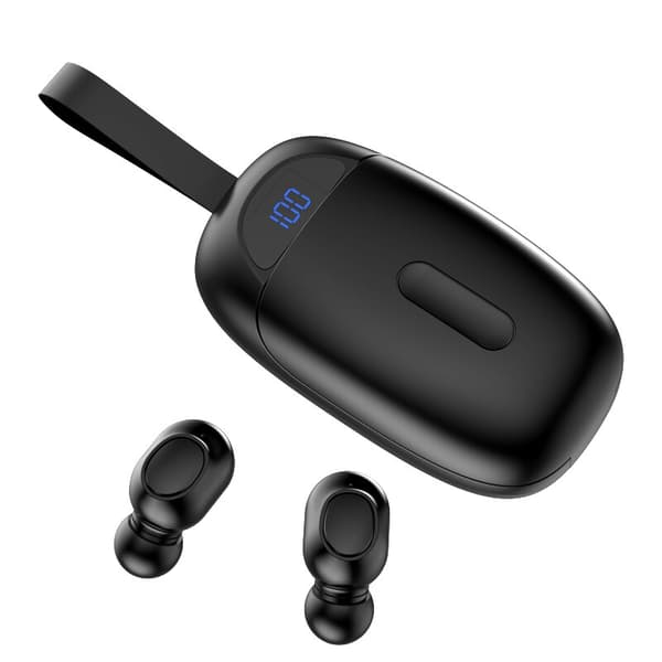 Bluetooth hörlurar JS25 tws hörlurar basheadset White