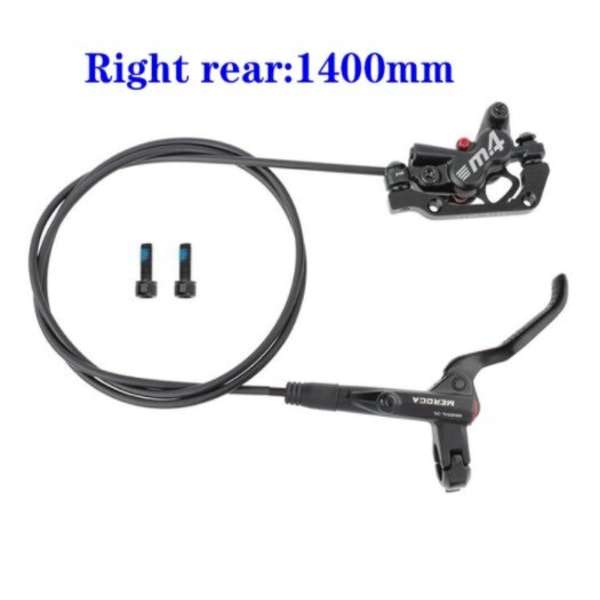MEROCA MTB cykel hydraulisk broms Aluminiumlegering 800*1400mm 4 Pushes Piston M4 broms 160mm broms skiva cykel bromssystem MT200 Right rear brake