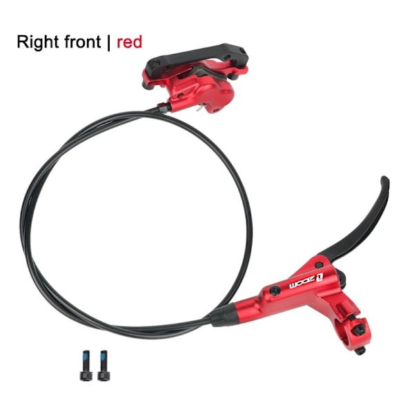 ZOOM HB876 Hydraulisk broms Mtb 4 Kolvar Cykelrotor 160mm Hydraulisk skivbromsok För Mountainbike 800/1400mm Cykling 876-Front Right-Red