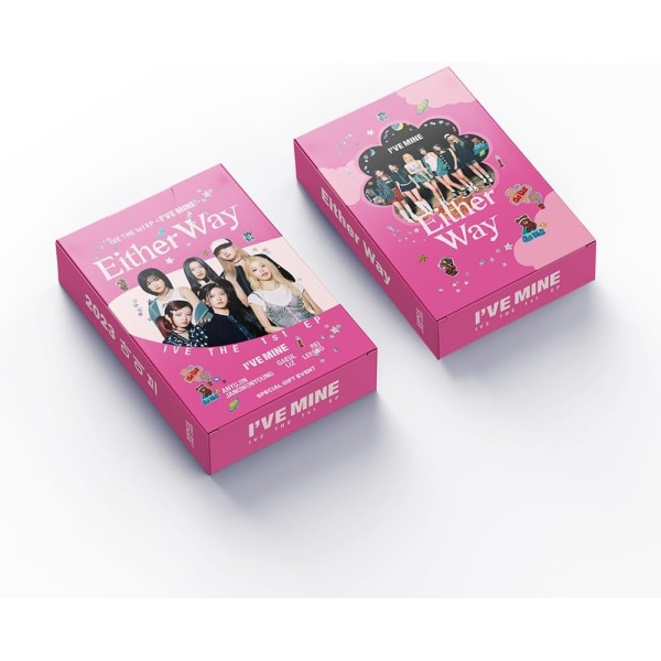 55st Kpop IVE Lomo Cards IVE Anyway 2023 New Album IVE Gift Merchandise Vykort Gratulationskort för fans (B-Laser) a