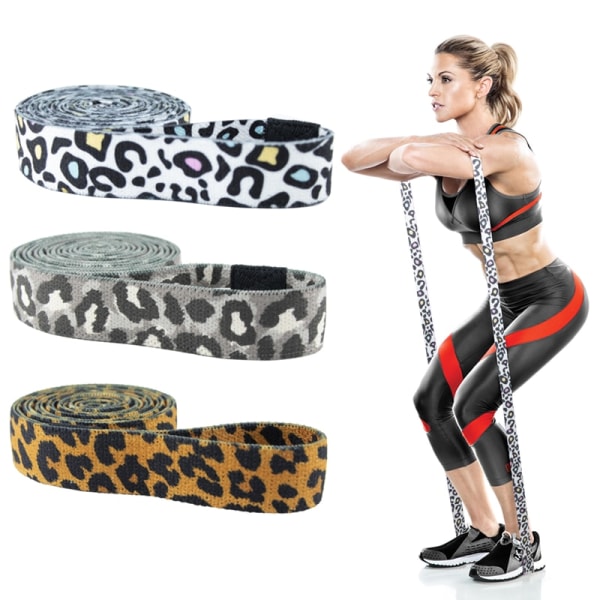 Long Booty Band Höft Circle Loop Resistance Band Träningsövning för ben Lår Glute Butt Squat Halkfri design gray medium-W3
