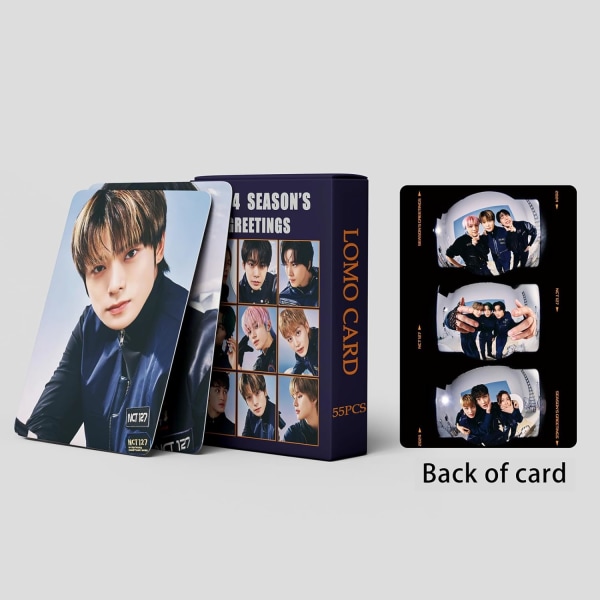 NCT 127 fotokort 55 st NCT 127 2024 säsongens hälsningar Nya albumkort Poster Mini NCT fotokort 127 fotoalbum för fans