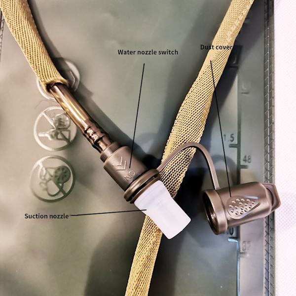 Vattenblåsa Vattenreservoar Hydration Pack Förvaringsväska BPA-fri - 2L 2,5L 3L Vikbar utomhuscampinglöparväst Ryggsäck 2.5L