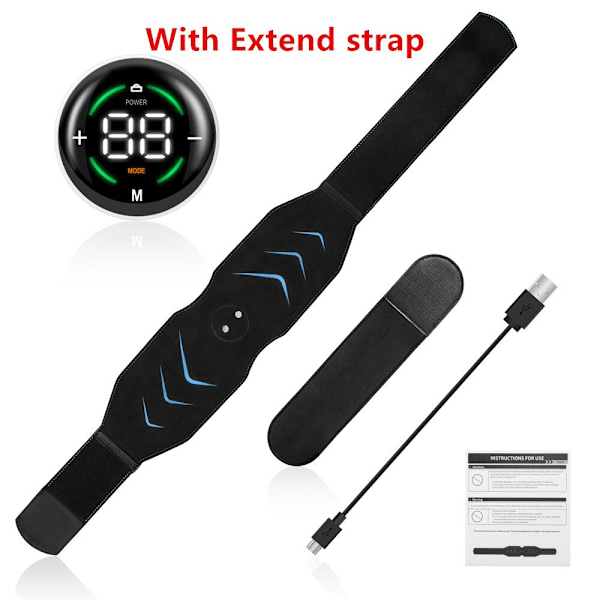 EMS Magmuskelstimulatortränare USB Connect Abs Fitness Träningsutrustning Muskler Elektrostimulator Tonermassage Abd and Extend strap