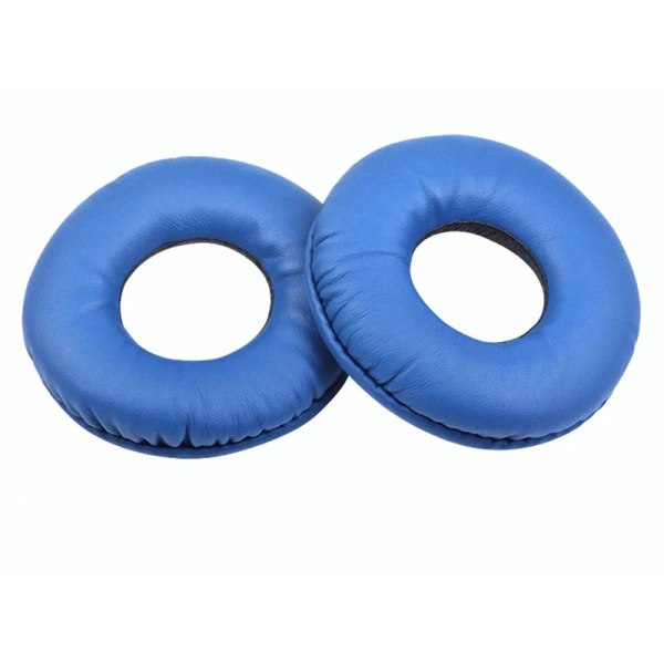 1 par Ersättningsskum öronkuddar kudde Cover för sony WH-CH500 ZX330 310 ZX100 V150 hörlurar Headset 70 mm öronkuddar A-blue