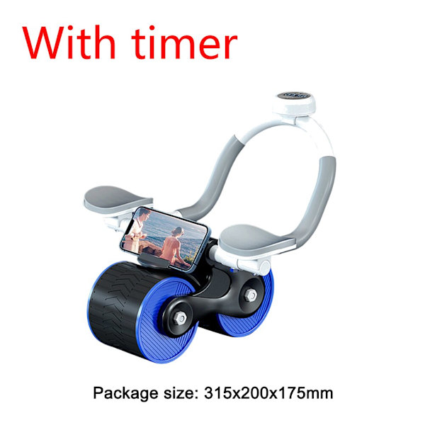 2 i 1 Abdomen Roller Abdominal Roller Exerciser A Blue timer