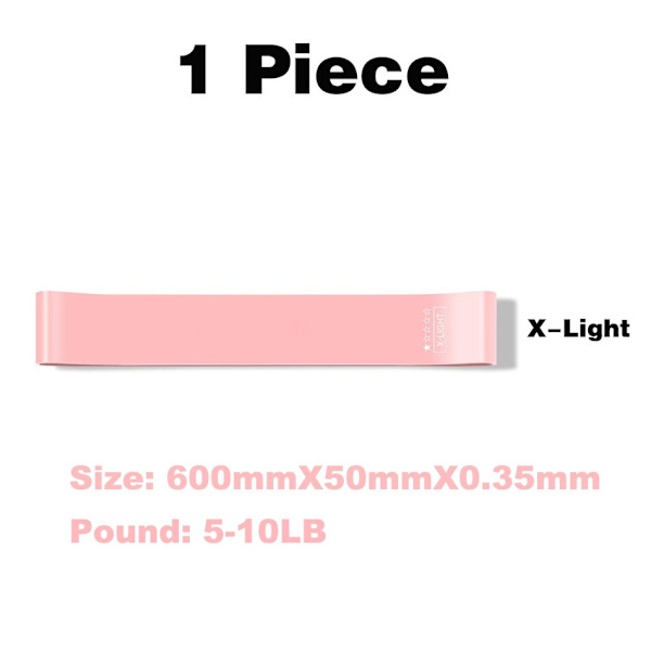 Värt Besväret Elastiska Motståndsband Yoga Träning Gym Fitness Gum Pull Up Assist Gummi Crossfit Träningsträningsutrustning 1 Piece X-Light