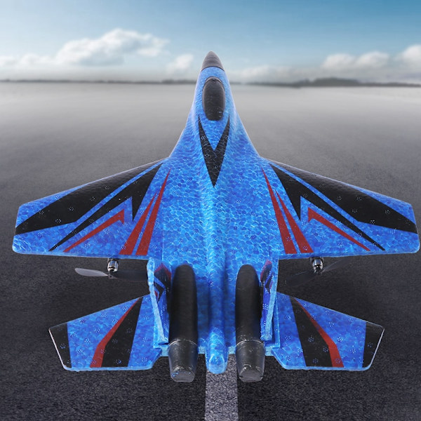 JIKEFUN Foam RC Jet Aircraft SU30 Plane 2.4G Radio Control Glider Fjärrkontroll Fighter Glider Flygplan Pojkar Leksaker för barn SU30 Red 2B