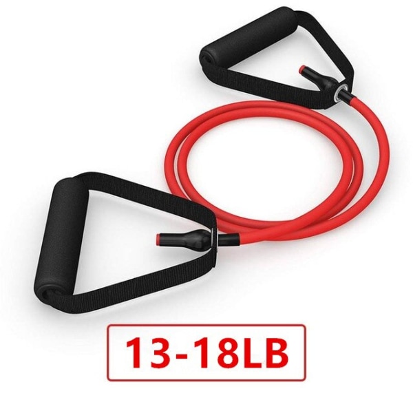 120cm Yogadragrep Elastiska motståndsband Rep Gummiband Fitness Träningsrör Träning Styrketräning Red