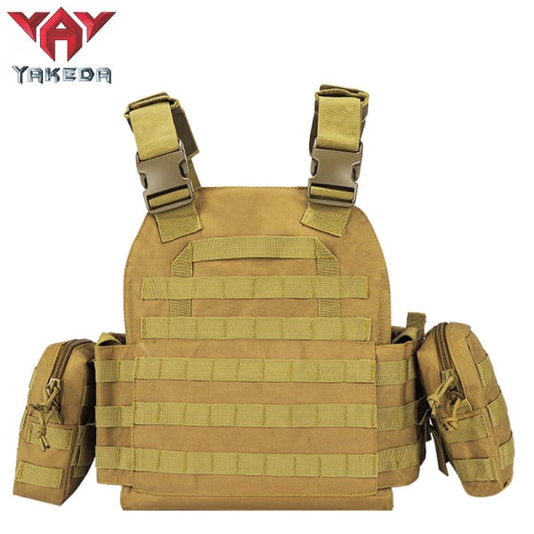Yakeda Tactical Vest Outdoor Military Fans Real Cs Träningsutrustning Molle Tactical Väst Jungle Camouflage All yards