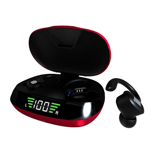 TWS Bluetooth hörlurar med mikrofoner Sportöra Red