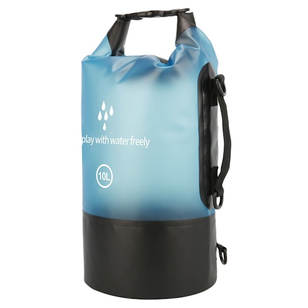 PVC Vattentät Väska 5L 10L 20L Utomhusbadväska Dykning Kompressionsförvaring Torrväska För Man Kvinnor Kajakryggsäck Dark blue 5L