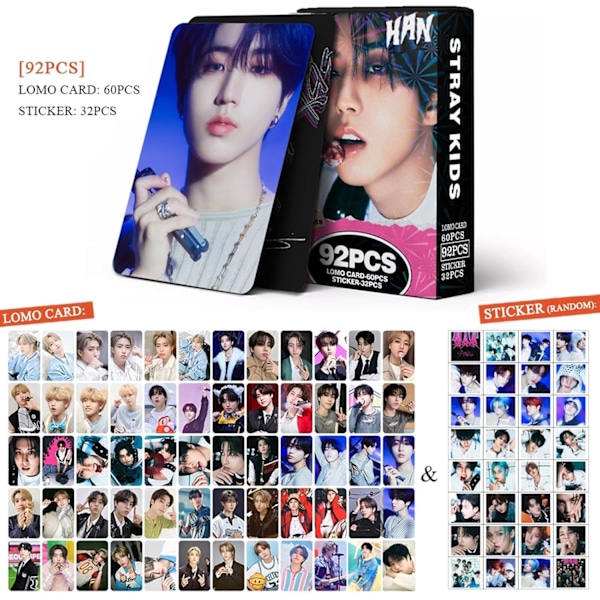 Kpopbp Stray Kids Fotokort 60 st Skz Rock Star Album Phot Han