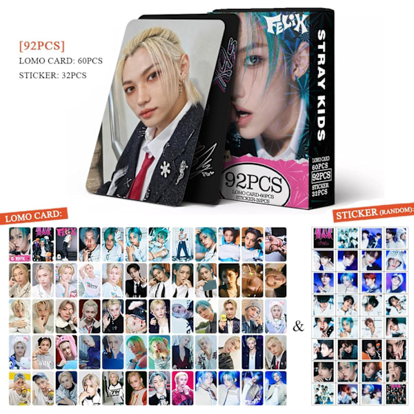 Kpopbp Stray Kids Fotokort 60 st Skz Rock Star Album Phot Felix