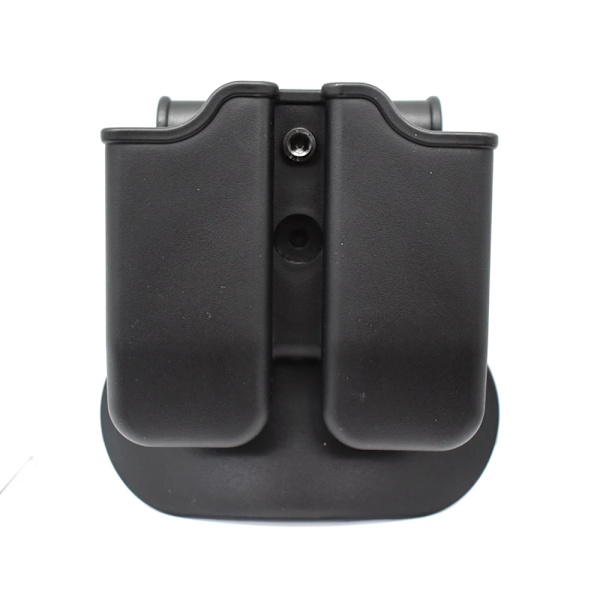 Tactical Pistol Double Magazine Pouch 9mm Mag Holder Carrier for Glock 17 19,Beretta M9 92,9mm .40 Cal airsoft jakttillbehör green