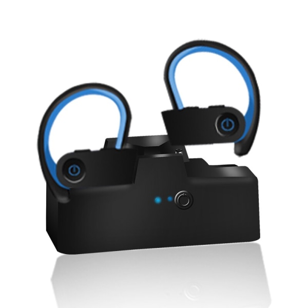 TWS 3 Trådlösa hörlurar Bluetooth Headset Sports E Blue black