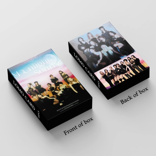 Kpop Två gånger Lomo-kort fotokort 55 st Twice Moon Sunrise Nytt Lomo albumkort Två gånger minifotokort Två gånger affischkort Present till fans