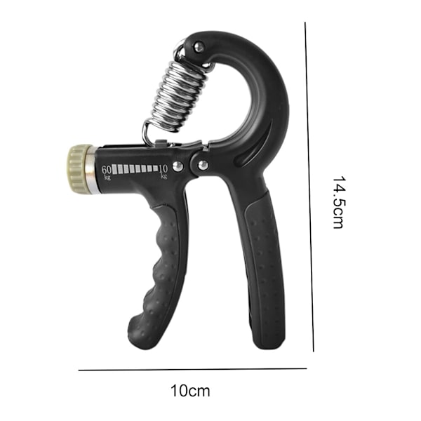 Räknedynamometer Handgrepp Fitness Handgrepp 5-60 kg Handträning Gripper Gymutrustning Handledsrehabiliteringsutvecklare 10-60KG Black5