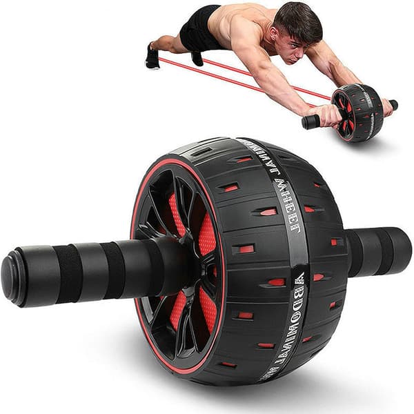 Big Ab Roller för Abs Workout Ab Roller Wheel Exer black