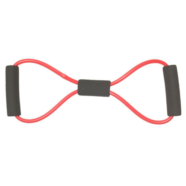 Mycket elastiskt yogarep Tpe Fitness 8-ords bröstexpanderrep Hållbart motståndsband Tränade muskler Spännrep red