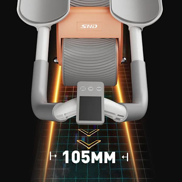 Hot Rea Hem Gym Utrustning 2 Hjul Bredda Mage Hjul Roller Med Timer Mat Träning Träning Lager Tyst AB Wheel