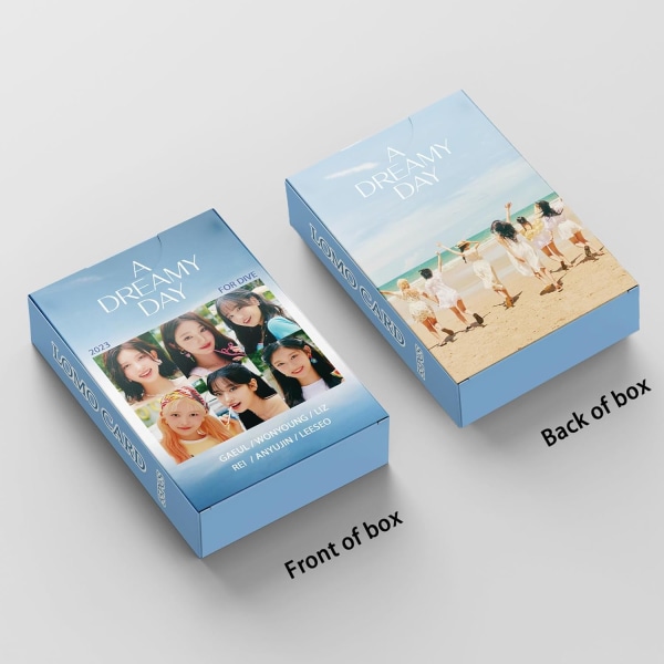 Kpop IVE Lomo-kort 55 st IVE A DREAMY DAY Nytt fotoalbum IVE Mini Lomo-vykort för fans Present