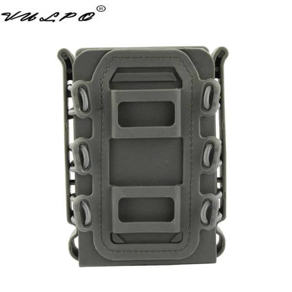 VULPO Tactical 5,56 mm & 7,62 mm magasinpåse 9 mm pistol Molle Mag-påse Soft Shell Mag-påse 5.56 7.62 MAG Gray