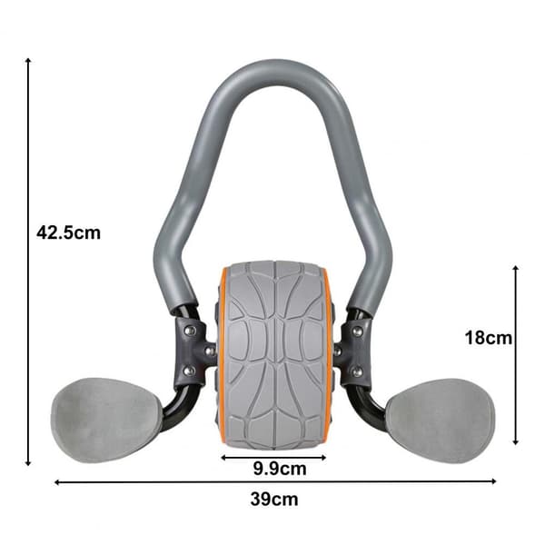 Abdominal Roller Abs Wheel med armbågsstödknä Grey