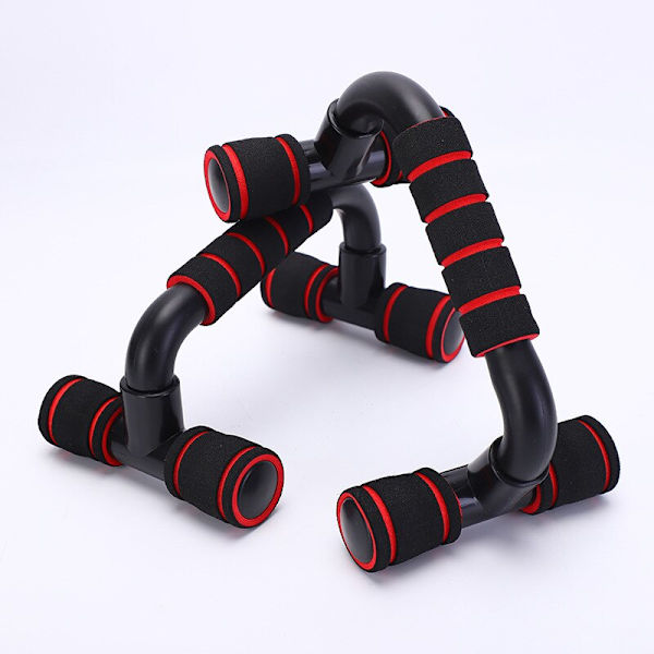 Halkfri Träning Gym Arm Hem Stativ Handtag Stänger Muscle Pushup Bröstställ Power Fitness Utrustning Kroppsbyggande Push Training Up YD08-Red