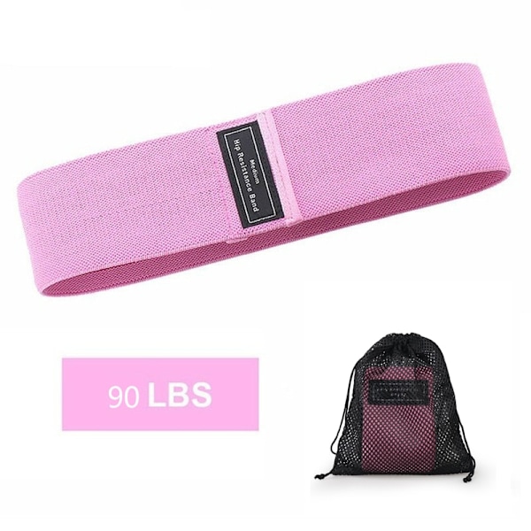 Träning Fitness Höftslingor Motståndsband Anti-halk knäböj Expanderstyrka Gummiband Yoga Gym Träning Flätat elastiskt band Black--150LBS