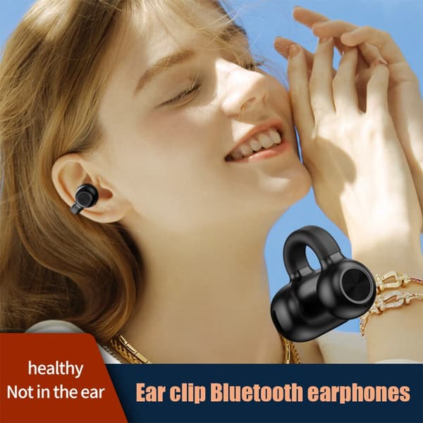 Z28 Mini Wireless Ear Clip Single Ear Bluetooth He Black