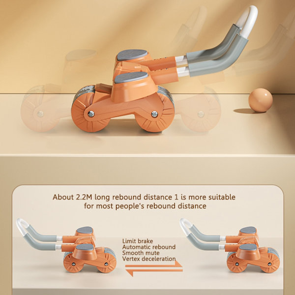 Automatiskt rebound maghjul 2 i 1 push-up F Orange no timer