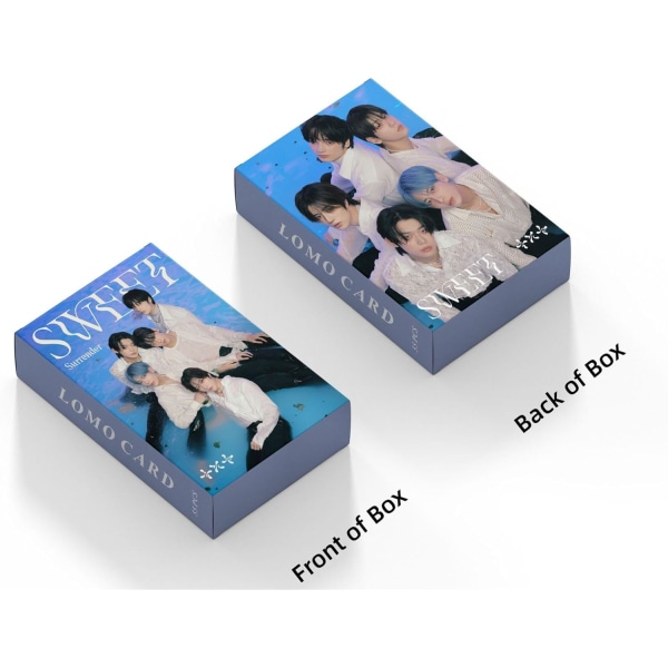 Kpop 55st Imorgon X TILLSAMMANS Fotokort TXT Sweet New Album TXT Lomo Cards TXT Vykort Present för fans (blå)