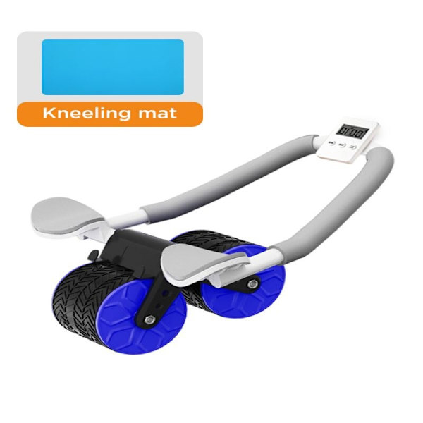 Ab Roller Wheel Automatisk Rebound Med Armbågsstöd Blue with timer