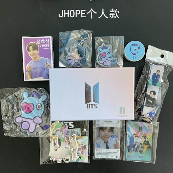 Bts Bulletproof Cad Aid Presentpåse Dynamite Vykort Lanyard Card Tape Star Presentbox Suit V