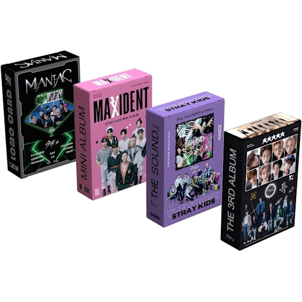 4-pack/220 Stray Kids Lomo-kort Stray Kids Album Stray Kids Mini-fotokort Gratulationskort Present till fans