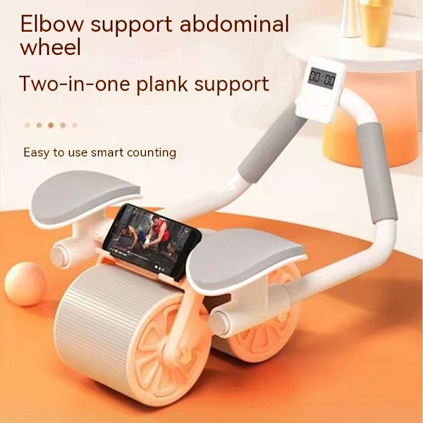 2 i 1 Belly Wheel Abdominal Wheels Automatisk Rebo no timer with pad