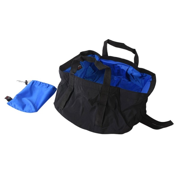 8,5 L Utomhus Bärbar Handfat Hink Skål Rese Vikbar Camping Tvättställ Ultralätt Handfat Tvättpåse Vandring Vattenhink Blue