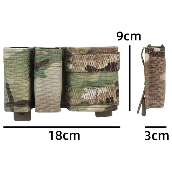 Tactical Magazine Pouch 5,56+9MM Mag Pouch MOLLE Jakthölster med KYWI Kilinsats Jakttillbehör RG