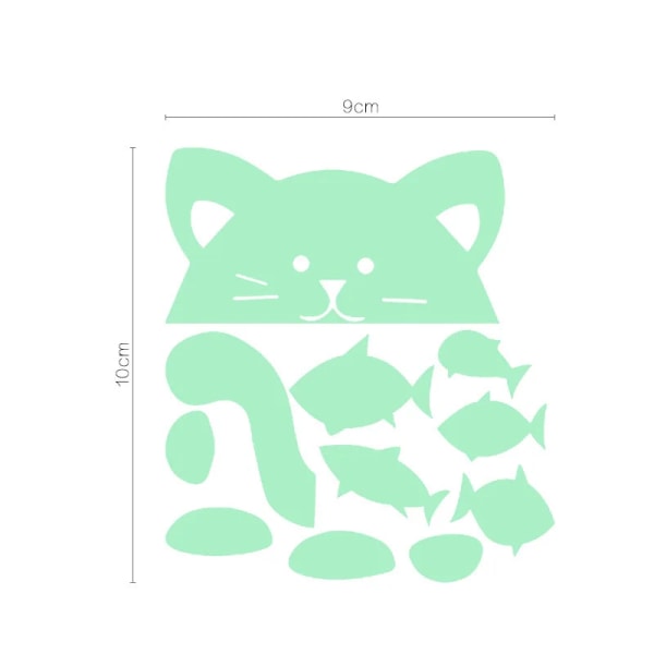 Snooze Cat Series Switch Stickers Konstnärlig smak Vardagsrumsvägg Snooze Cat Series Switch Wall Sticker Switch St Pvc Sticker Style A