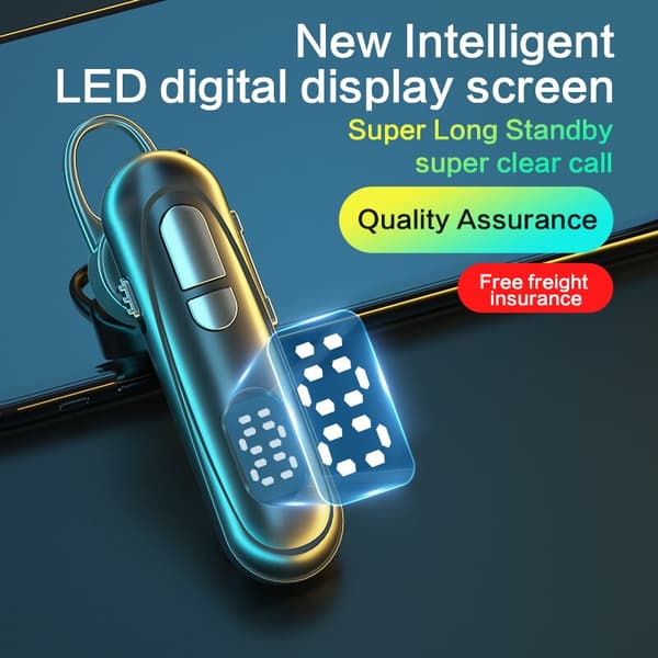 L19 trådlös Bluetooth 5.1 hörlurar Digital Capaci Box silver
