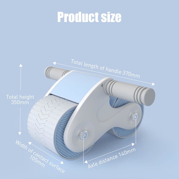 Silence Automatic Rebound Abdominal Wheel Ab slide Red