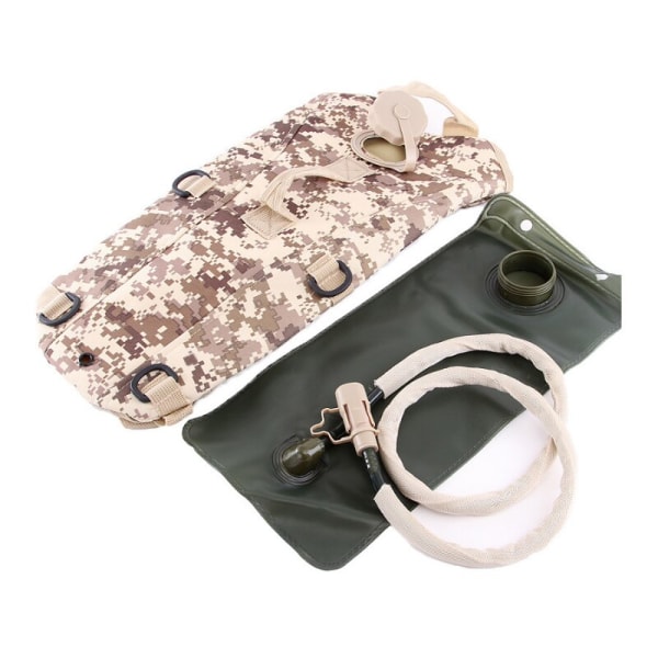 Tactical Outdoor Water Bag Ryggsäck Vandring Camping Vatten Pack Bergsklättring Cykling Sport Bärbar Hydration Ryggsäck Desert Digital