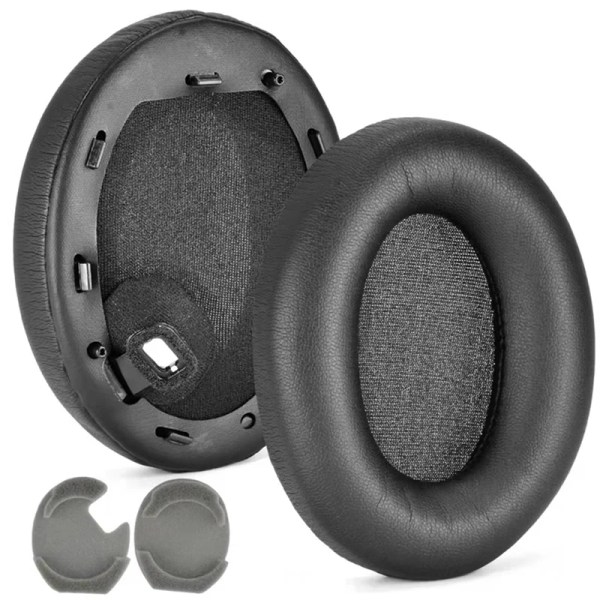 Ersättnings öronkuddar för Sony WH-1000XM2 1000X WH1000XM3 WH1000XM4 Over-Ear hörlurar Kuddar Memory Foam Mjuka läder hörlurar for 1000XM2 MDR1000X