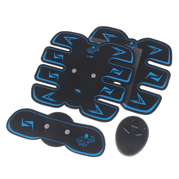 EMS Muscle Stimulator Trainer Smart Fitness Magträning Elektrisk kroppsviktminskning bantning Device 6 Abs stickers
