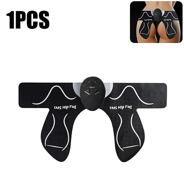 EMS Hip Trainer Multifunktionell Praktisk Elektrisk Vibration Muskelstimulator Rumpa Butt Toner Pasta Fitness Tillbehör White 1PCS