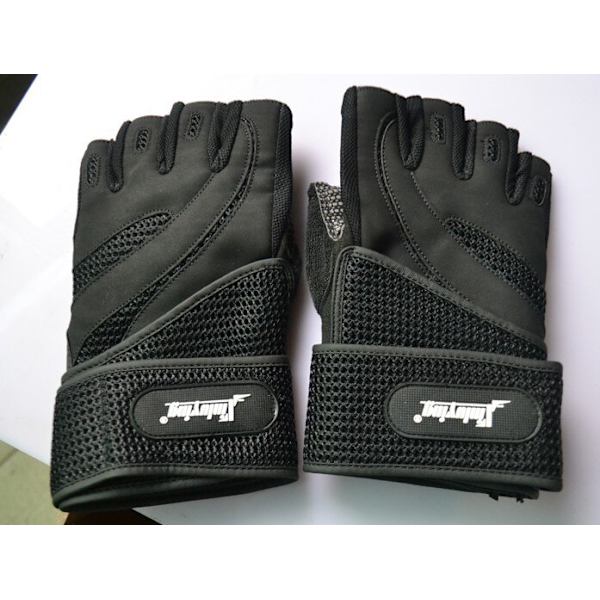 Hög kvalitet Thicken Fitness Fiber Sports Gym Weig Black M