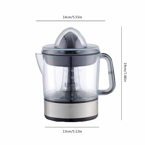 Handsfree elektrisk citrusjuicer apelsinpressare citronextraktor Plast Automatisk juicepress för färsk frukt juicepress Electric Squeezer EU Plug  220 V
