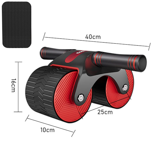 ABS Wheel Roller Automatisk Rebound Buke Stum Buke Roller Training Tränare Armmuskler Kroppsbyggande Fitness Style B Red