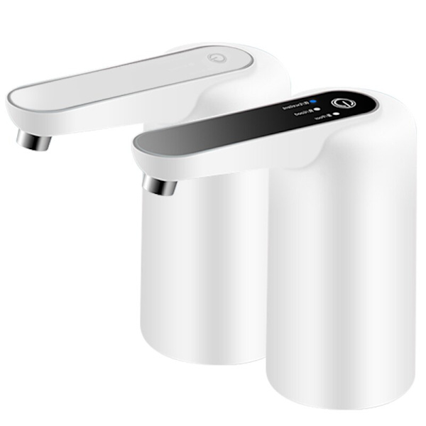 Elektrisk vattendispenser automatisk vattenpump med fat USB laddning Bärbar vattendrycksdispenser med vattenkvalitetsövervakning White Upgrade